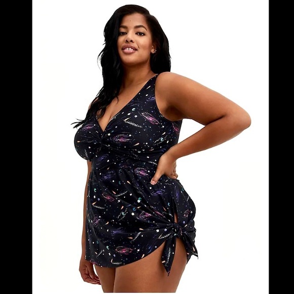 torrid Other - NWT Torrid Galaxy Asymmetrical One Piece Swimsuit Size 0